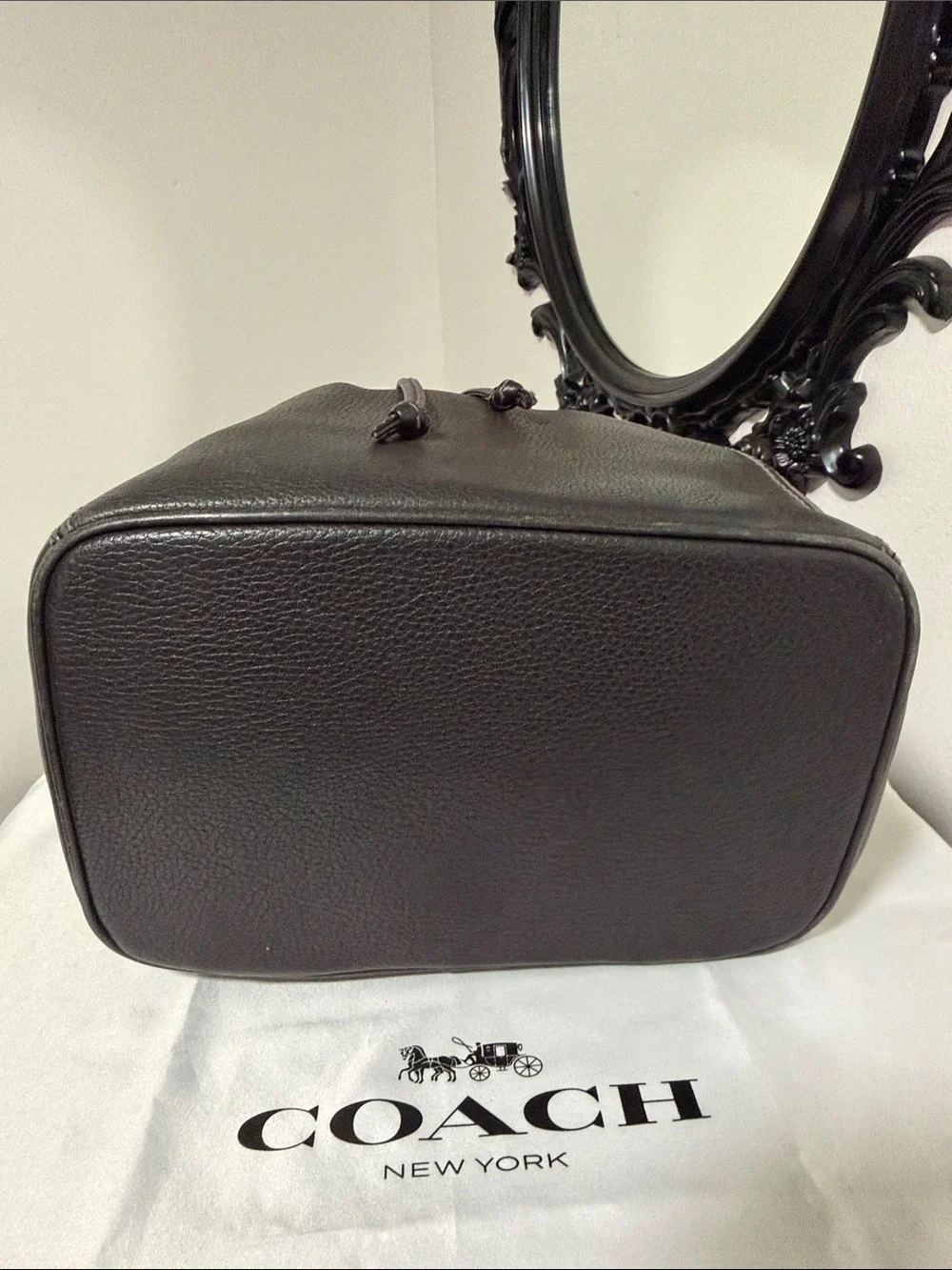 Coach Two-Tone Brown Leather Backpack